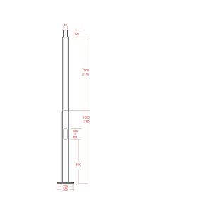 ΙΣΤΟΣ ΦΩΤΙΣΜΟΥ ΔΡΟΜΟΥ 2.5 ΜΕΤΡΑ KOL/0025/000