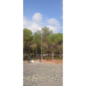 ΙΣΤΟΣ ΦΩΤΙΣΜΟΥ 9-10 ΜΕΤΡΩΝ ΜΕ ΠΡΟΒΟΛΕΙΣ 400WATT  ΜΠΑΣΚΕΤ ΑΛΩΝΙΟΝ.