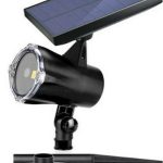 PROTZ/000/SOLAR Χριστουγεννιάτικος Προβολέας Laser LED Ηλιακός IP65 Εξωτερικού Χώρου Προτζέκτορας με Πράσινες & Κόκκινες Κουκίδες