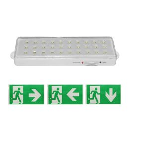ΦΩΤΙΣΤΙΚΟ ΑΣΦΑΛΕΙΑΣ LED ΜΕ ΑΥΤΟΚΟΛΛΗΤΑ EXIT ΑΣΦ/0255/002