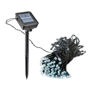 ΧΡ/solar/0001 Χριστουγεννιάτικα Ηλιακά Λαμπάκια με Φωτοβολταϊκό Πάνελ – Λευκό