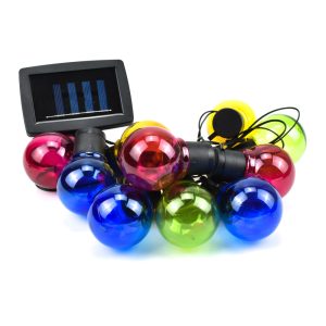 ΧΡ/solar/0003 Ηλιακά Λαμπιόνια Γιρλάντα 10τμχ RGB