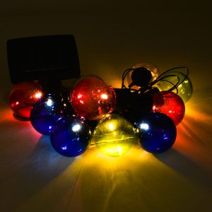 ΧΡ/solar/000/RGB   Ηλιακά Λαμπιόνια Γιρλάντα 10τμχ RGB